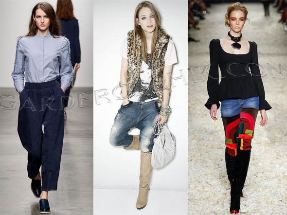 Модные тенденции осень-зима 2015/2016 модные джинсы